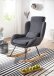Schaukelsessel in Schwarz - 75x88x110 (LxBxH)