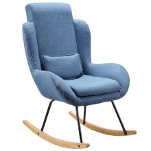 Schaukelsessel in Blau - 75x88x110 (LxBxH)