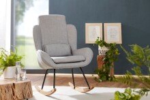 Schaukelsessel in Grau - 75x88x110 (LxBxH)