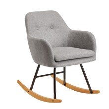Schaukelsessel in Grau - 70x71x76 (LxBxH)