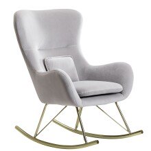 Schaukelsessel in Grau - 89x74x101 (LxBxH)
