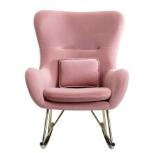 Schaukelsessel in Rosa - 89x74x101 (LxBxH)