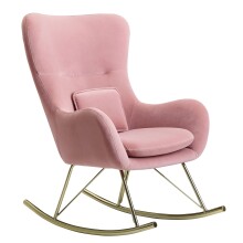 Schaukelsessel in Rosa - 89x74x101 (LxBxH)