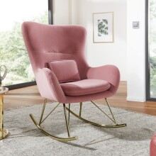 Schaukelsessel in Rosa - 89x74x101 (LxBxH)