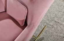 Schaukelsessel in Rosa - 89x74x101 (LxBxH)