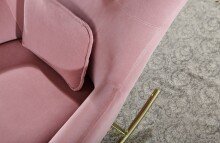 Schaukelsessel in Rosa - 89x74x101 (LxBxH)