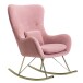 Schaukelsessel in Rosa - 89x74x101 (LxBxH)