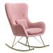 Schaukelsessel in Rosa - 89x74x101 (LxBxH)