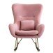 Schaukelsessel in Rosa - 89x74x101 (LxBxH)