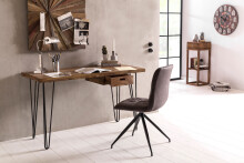 Schreibtisch in Braun - 60x130x76 (LxBxH)