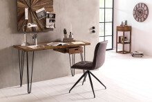 Schreibtisch in Braun - 60x130x76 (LxBxH)