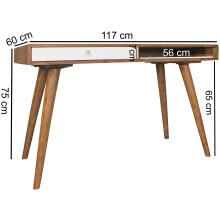 Schreibtisch in Braun - 60x117x75 (LxBxH)