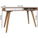 Schreibtisch in Braun - 60x117x75 (LxBxH)