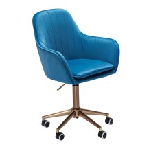 Schreibtischstuhl in Blau - 54x52x105 (LxBxH)