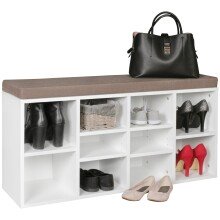 Schuhbank in Weiß - 104x30x53 (LxBxH)