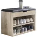 Schuhbank in Grau - 60x30x40cm (LxBxH)