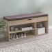 Schuhbank in Grau - 104x32x51cm (LxBxH)