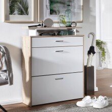 Schuhkipper in Grau - 80x24x95cm (LxBxH)