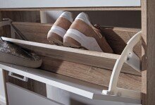 Schuhkipper in Grau - 80x24x95cm (LxBxH)