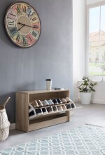 Schuhkipper in Grau - 80x24x47cm (LxBxH)
