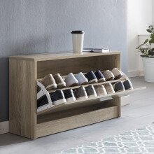 Schuhkipper in Grau - 80x24x47cm (LxBxH)