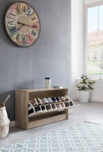 Schuhkipper in Grau - 80x24x47cm (LxBxH)