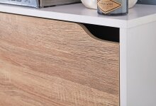 Schuhschrank in Weiß - 60x24x150cm (LxBxH)