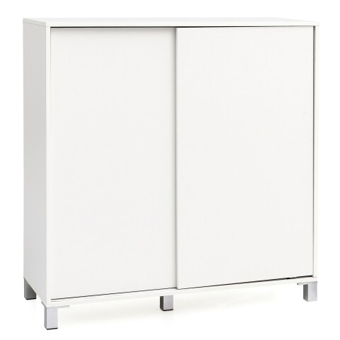 Schuhschrank in Weiß aus Flurschrank: MDF Beine: Kunststoff - 100x38x108 (LxBxH)