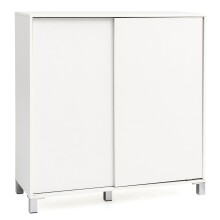 Schuhschrank in Weiß aus Flurschrank: MDF Beine:...