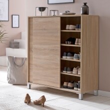 Schuhschrank in Braun - 100x38x108 (LxBxH)