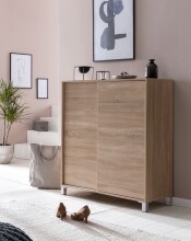 Schuhschrank in Braun - 100x38x108 (LxBxH)