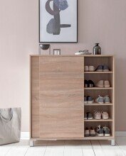 Schuhschrank in Braun - 100x38x108 (LxBxH)