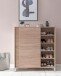 Schuhschrank in Braun - 100x38x108 (LxBxH)