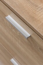 Schuhschrank in Grau - 120x24x81cm (LxBxH)