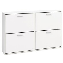 Schuhschrank in Weiß - 120x24x81cm (LxBxH)