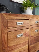 Sideboard in Braun aus Sheesham Massivholz - 90x40x70cm (LxBxH)