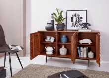 Sideboard in Braun - 150x41x81 (LxBxH)