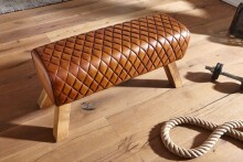 Sitzbank in Braun - 89x35x46 (LxBxH)