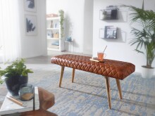 Sitzbank in Braun - 115x38x53 (LxBxH)