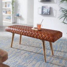 Sitzbank in Braun - 115x38x53 (LxBxH)