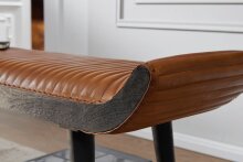 Sitzbank in Braun - 125x38x51 (LxBxH)