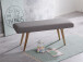 Sitzbank in Grau - 38x117x51 (LxBxH)