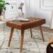 Hocker in Braun - 67x39x47 (LxBxH)