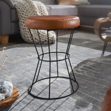 Sitzhocker in Braun - 35x35x48 (LxBxH)