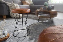 Sitzhocker in Braun - 35x35x48 (LxBxH)