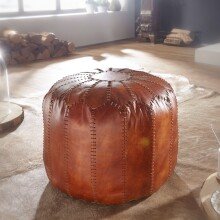 Sitzhocker in Braun - 52x52x40 (LxBxH)