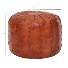 Sitzhocker in Braun - 52x52x40 (LxBxH)