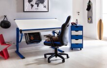 Gaming-Stuhl in Blau - 60x60x112cm (LxBxH)