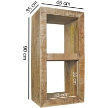 Standregal in Braun - 45x35x90 (LxBxH)