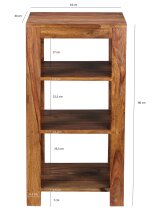Standregal in Braun - 44x44x80 (LxBxH)